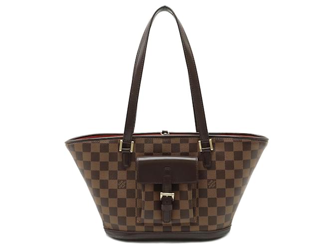 Louis Vuitton Manosque Brown Cloth  ref.1262470