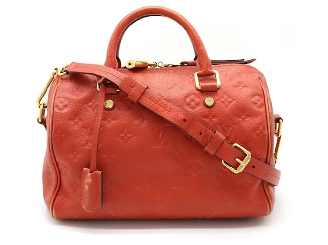 Louis Vuitton Speedy 25 Red Cloth  ref.1262473