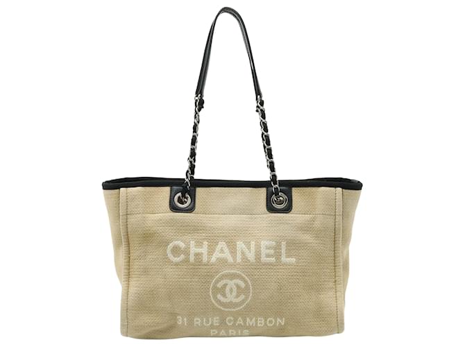 Chanel Deauville Beige Cloth  ref.1262482