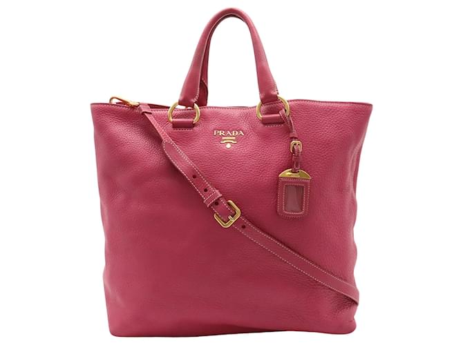 Prada Vitello Pink Leather  ref.1262599