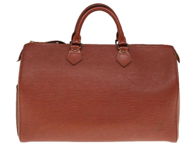 Louis Vuitton Speedy 35 Brown Leather  ref.1262649