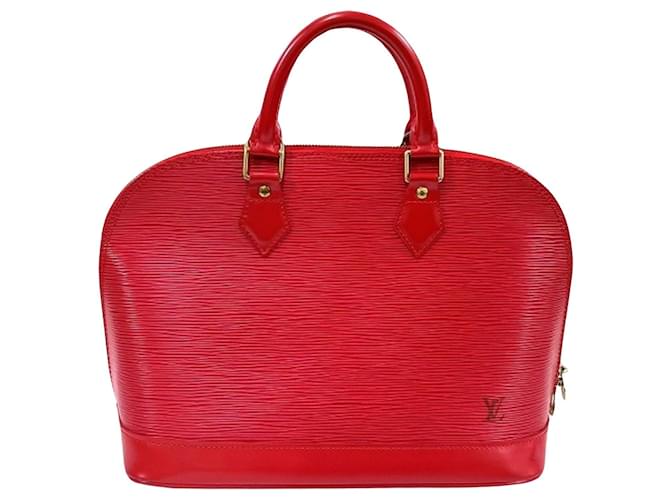 Louis Vuitton Alma Red Leather  ref.1262651