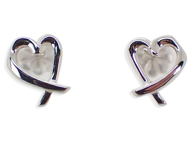 Tiffany & Co Loving heart Silvery Silver  ref.1262688