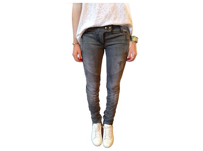 Jeans BALMAIN T.US 25 Algodón Gris 