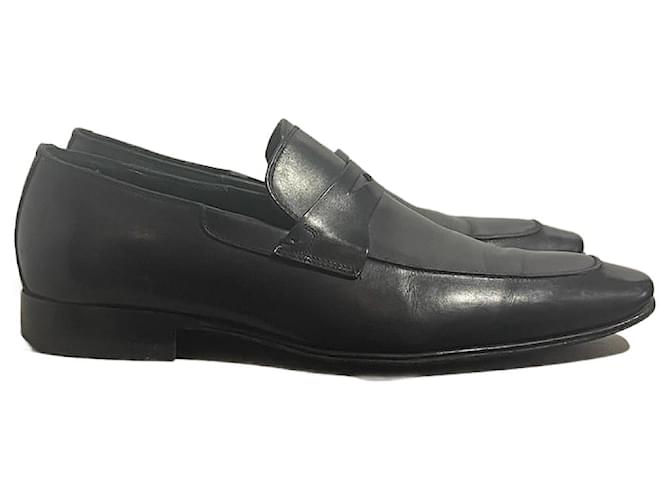 DIOR  Flats T.eu 39.5 leather Black  ref.1262760