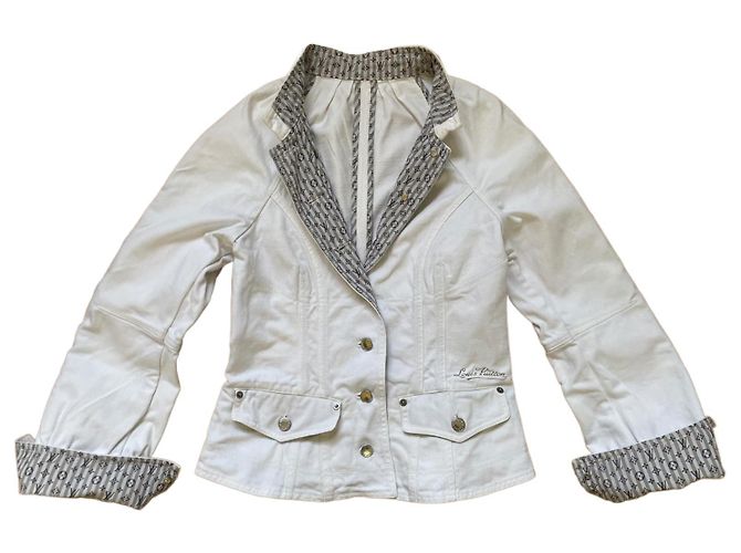 Louis Vuitton Denim Jacket White Monogram