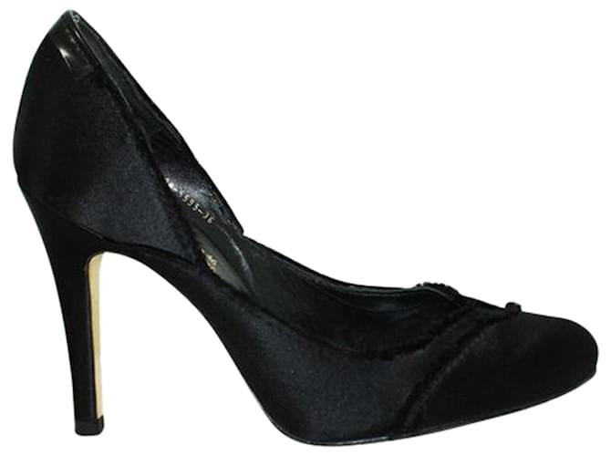 Autre Marque Black Round Toe Heels Leather  ref.1262815