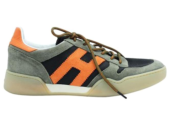 Hogan Sneakers with Orange "H" Multiple colors Rubber  ref.1262855