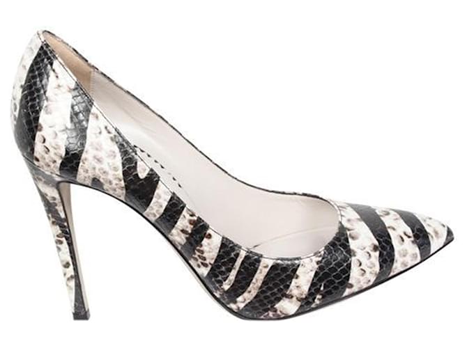 Autre Marque Snakeskin Printed Pointed Pumps Leather  ref.1262945