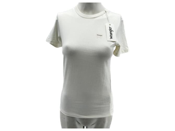 Autre Marque Camisetas WRANGLER.Algodón Internacional XS Blanco  ref.1262985