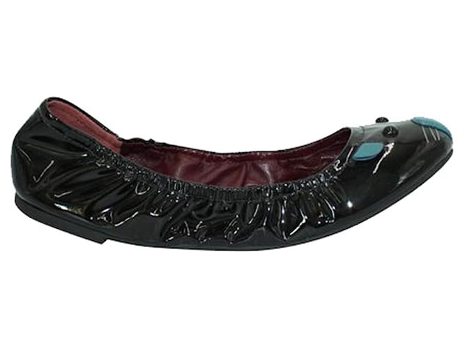 Autre Marque Patent Leather "Mouse" Ballerinas Black  ref.1263011