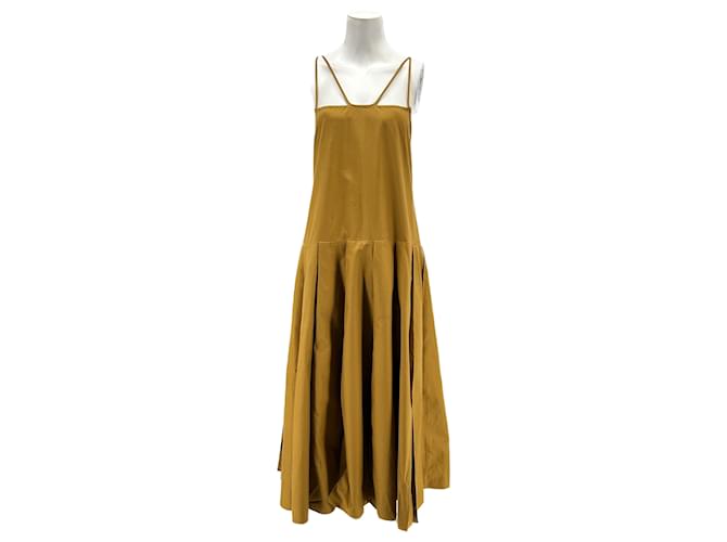 KHAITE  Dresses T.US 4 cotton Brown  ref.1263036
