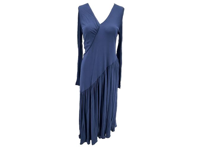 Autre Marque Sies Marjan Kleider T.US 4 Viskose Blau