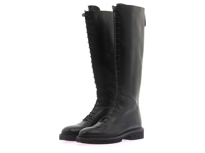 KHAITE  Boots T.eu 39 leather Black  ref.1263063