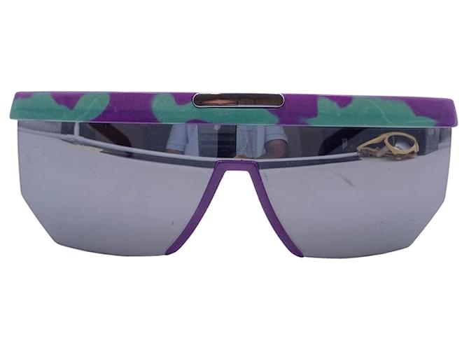 Autre Marque Vintage Shield Sport Sunglasses M 3077/10 66/12 125mm Purple Plastic  ref.1263067