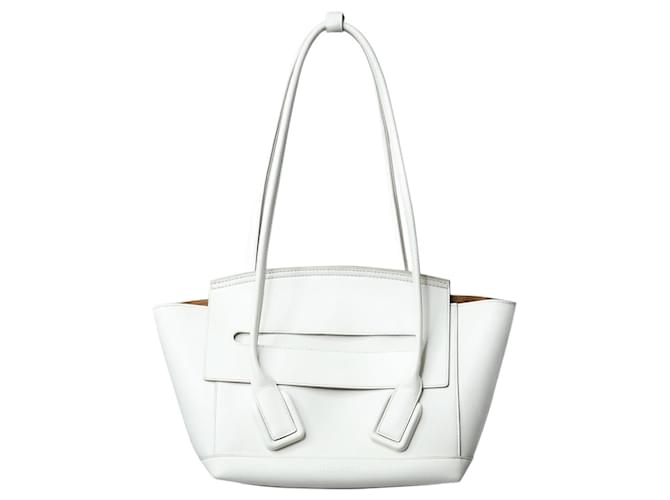 Bottega Veneta White Arco top handle bag Leather  ref.1263077