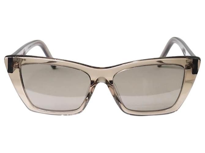 Saint Laurent Brown square framed sunglasses  ref.1263097