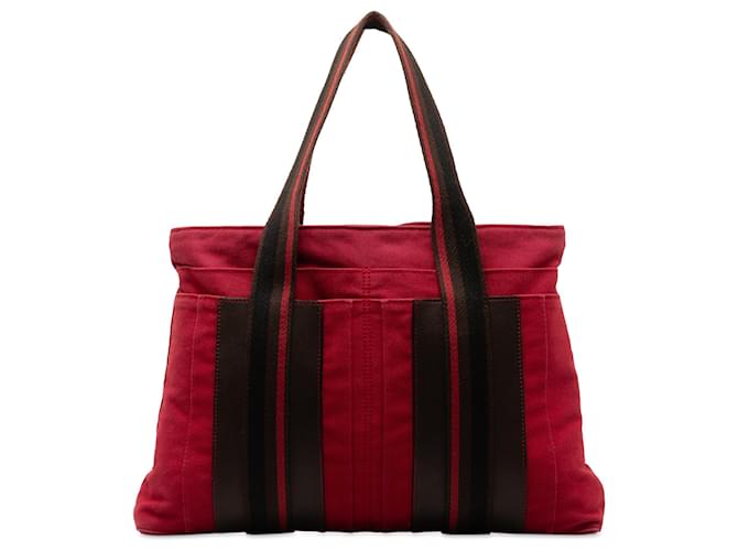 Hermès Red Sac Troca Horizontal MM Pony-style calfskin Cloth  ref.1263172