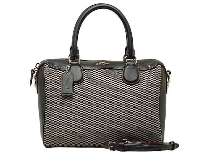 Coach Mini Bennett Bolso de lona y cuero Bolso de lona F57242 en buen estado Lienzo  ref.1263260