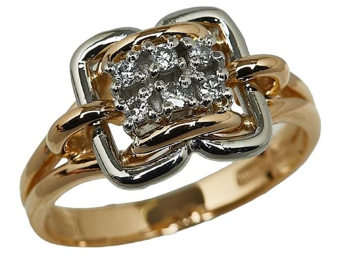 Autre Marque 18K Platinum Diamond Ring Metal  ref.1263301