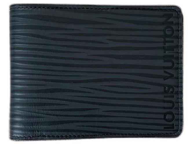 Carteira Louis Vuitton Múltipla Preto Couro  ref.1263310