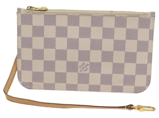 Louis Vuitton Neverfull Pouch White Cloth  ref.1263348