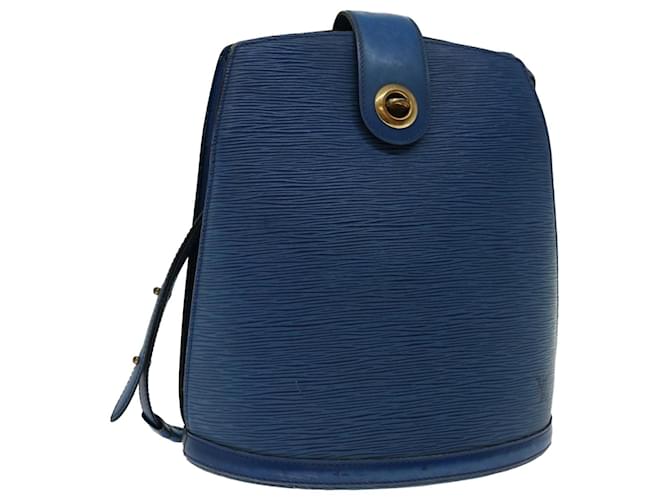 LOUIS VUITTON Epi Cluny Shoulder Bag Blue M52255 LV Auth 66892 Leather  ref.1263383