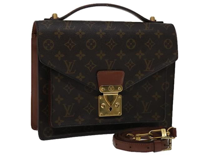 Louis Vuitton Monogram Monceau 28 Hand Bag 2way M51185 LV Auth 66764 Cloth  ref.1263388