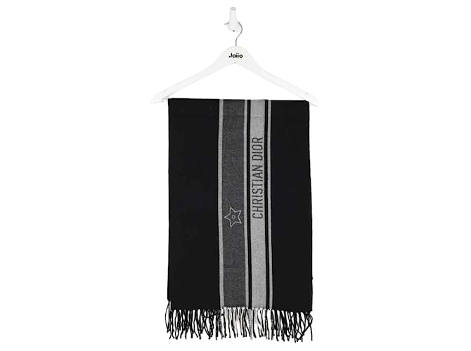 Dior Étole en laine Noir  ref.1263436