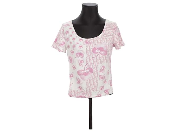 Dior T-shirt en coton Rose  ref.1263445