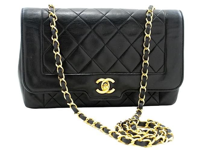 Chanel Diana Black Leather  ref.1263574