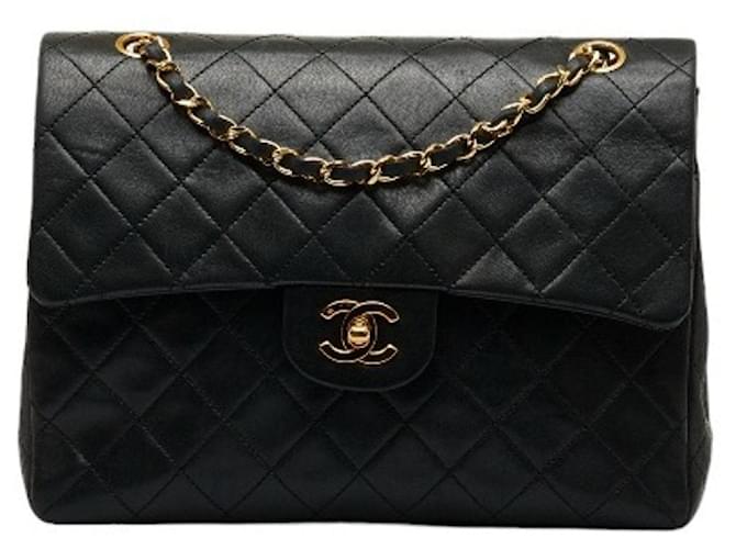 Chanel Timeless/classique Black Leather  ref.1263601