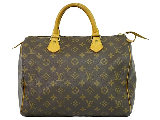 Louis Vuitton Speedy 30 Brown Cloth  ref.1263723