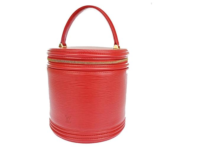 Louis Vuitton Cannes Red Leather  ref.1263937