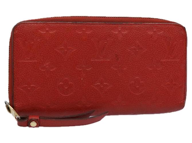 Louis Vuitton Zippy Rot Leder  ref.1263939