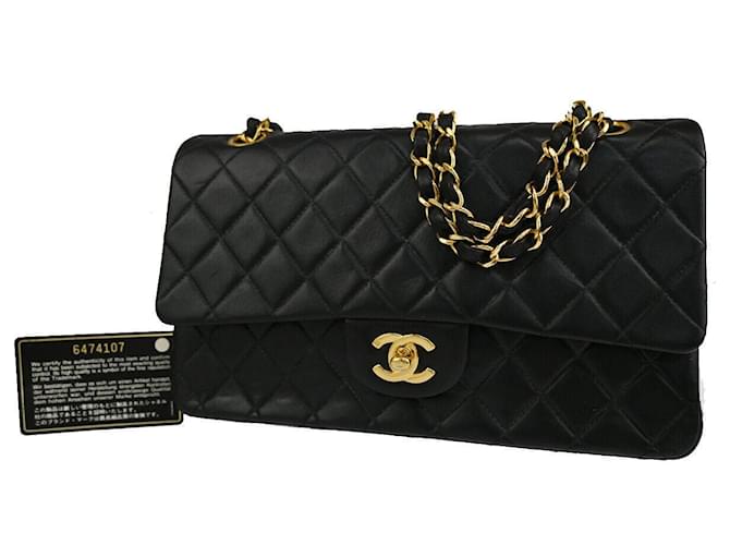 Chanel Matelassé Black Leather  ref.1263942