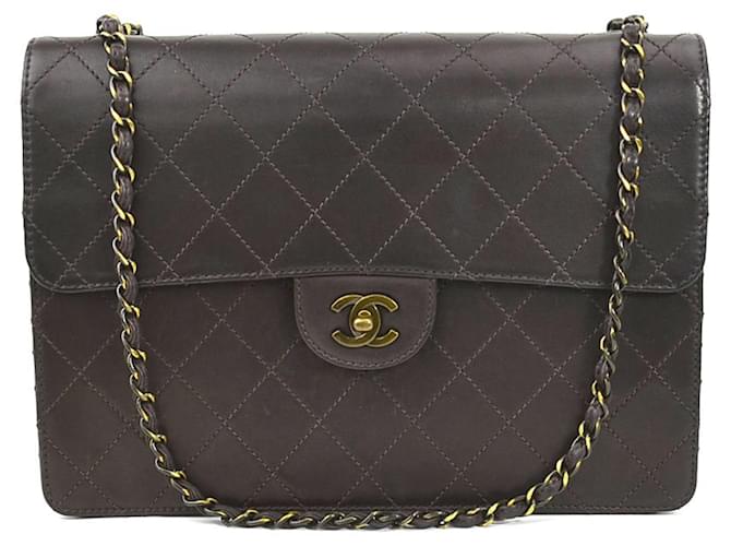 Timeless Chanel intemporal Marrom Couro  ref.1263949