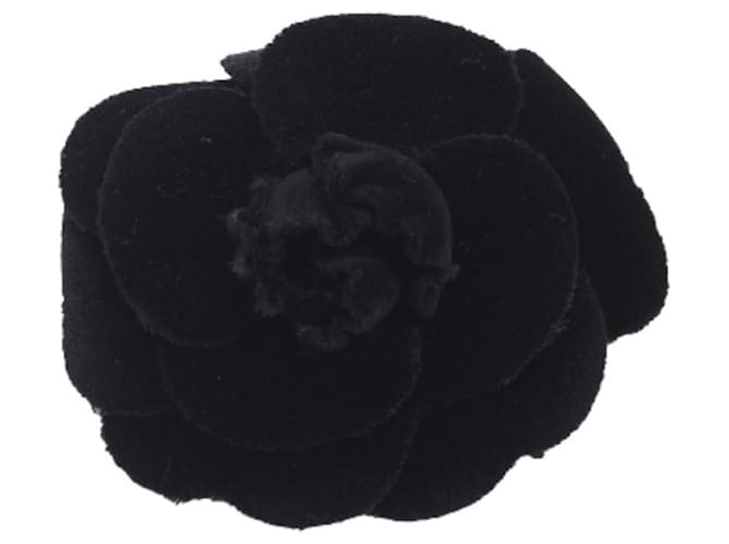 Chanel Camélia Black Synthetic  ref.1264008