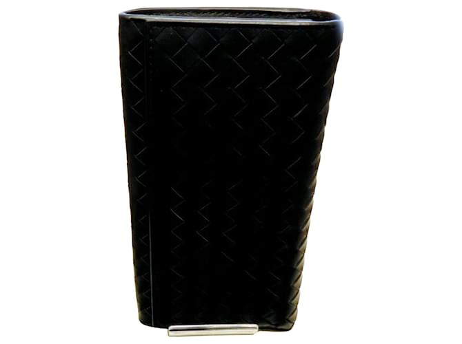 Bottega Veneta Intrecciato Black Leather  ref.1264057