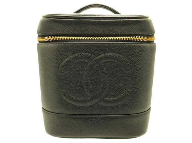 Chanel Vanity Black Leather  ref.1264088