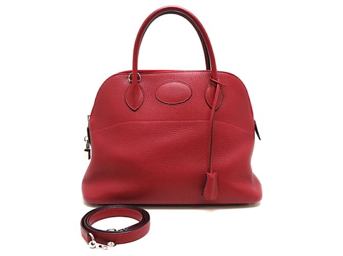 Hermès Bolide Red Leather  ref.1264142