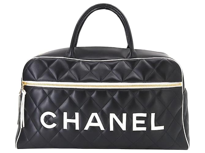 Chanel Bowling Black Leather  ref.1264183