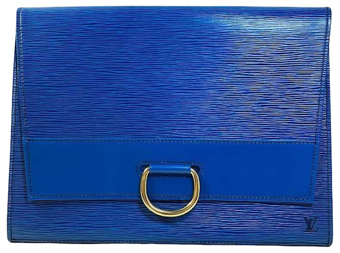Louis Vuitton Jena Blue Leather  ref.1264205
