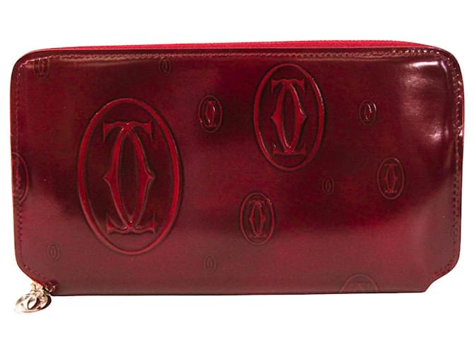 Cartier Happy birthday Red Leather  ref.1264292