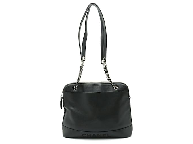 Chanel Black Leather  ref.1264358