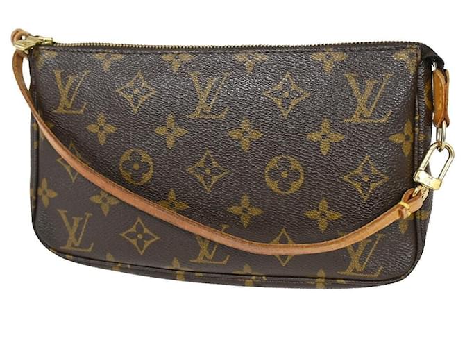 Louis Vuitton Pochette Accessoires Brown Cloth  ref.1264369