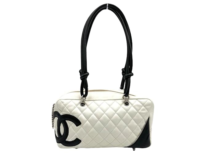 Chanel Cambon White Leather  ref.1264373