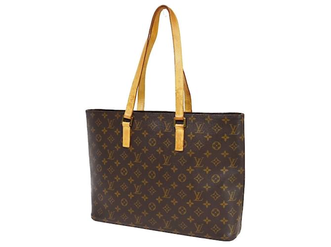 Louis Vuitton Luco Brown Cloth  ref.1264387