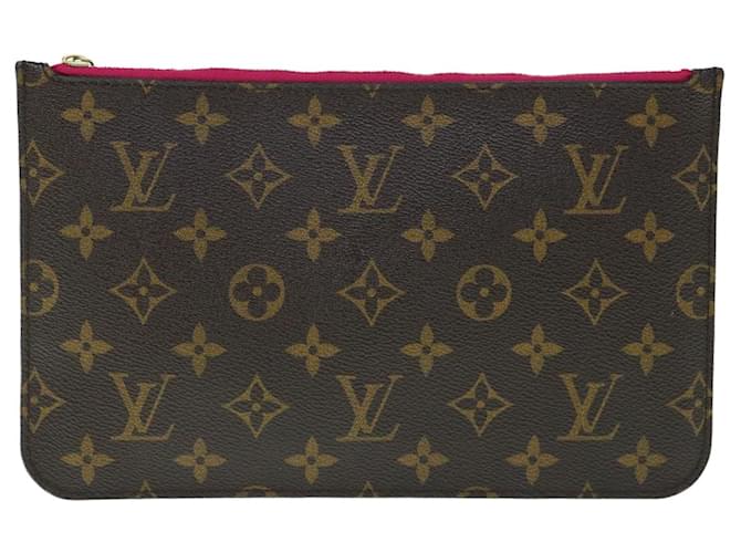 Louis Vuitton Neverfull Pouch Brown Cloth  ref.1264455