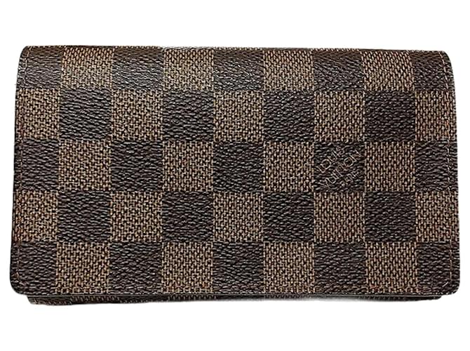 Louis Vuitton Portefeuille Brown Cloth  ref.1264512
